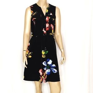 MOSSIMO black dress with colorful floral SM